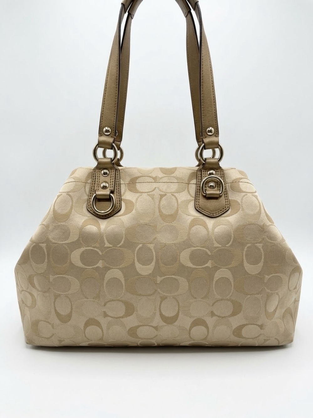Coach Ashley Signature Jacquard C Canvas Satchel Shoulder Bag - Picture 2 of 2